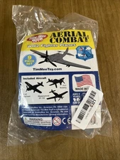 TimMee Processed Plastic OD Gray WW2 Fighter Ace Planes Tim Mee Army Men Set