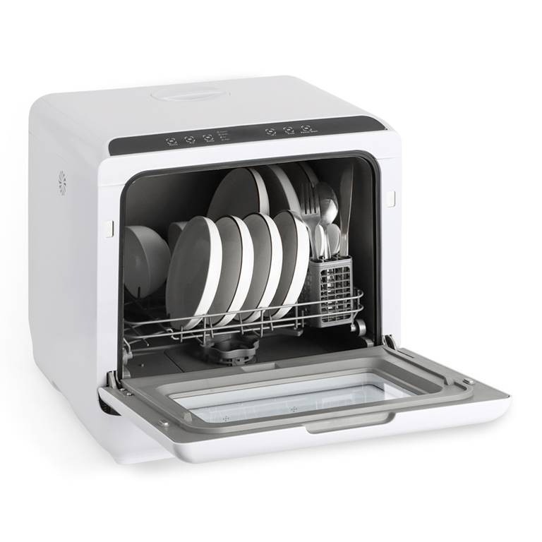 Mini Geschirrspüler 45cm Freistehend Tischgeschirrspüler 4 Programme Kompakt NEW