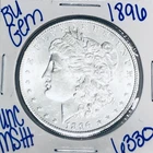 1896 BU UNCIRCULATED MORGAN SILVER DOLLAR AUTHENTIC U.S. MINT FREE SHIPPING 6330