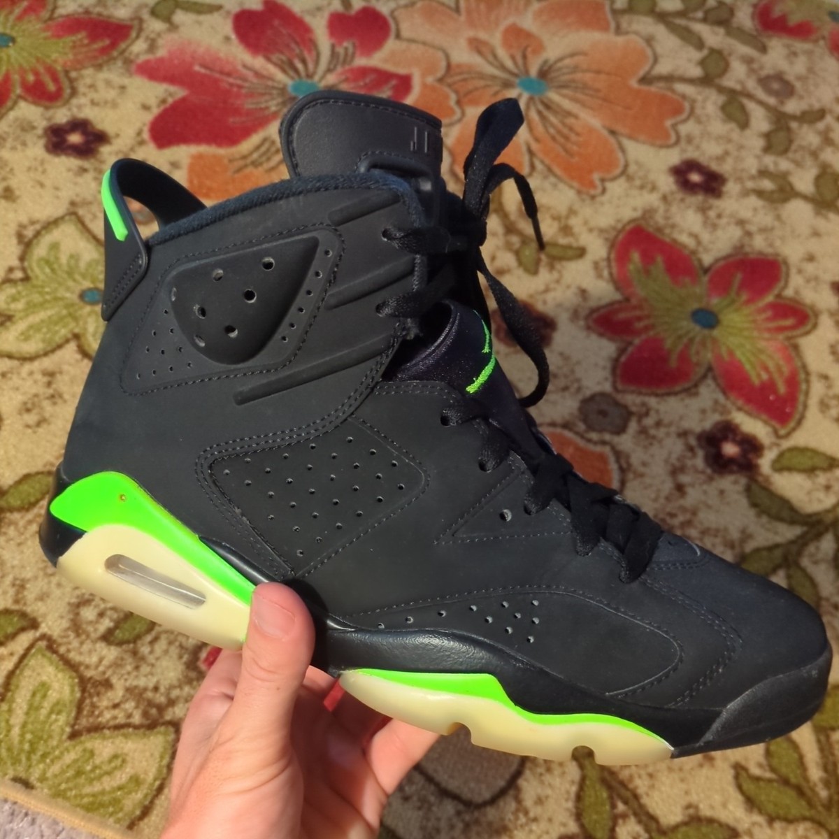 Air Jordan 6 Retro Electric Green 2021 Mens Shoes Size 8.5 