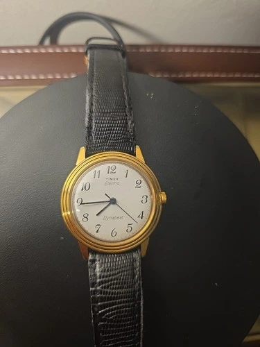 WORKING Vintage TIMEX DYNABEAT TRIPLE STEP BEZEL WHITE DIAL MENS WRIST WATCH