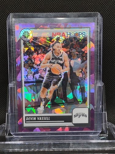 2023-24 Panini Nba Hoops Premium Stock - Devin Vassell Purple Ice Prizm /149