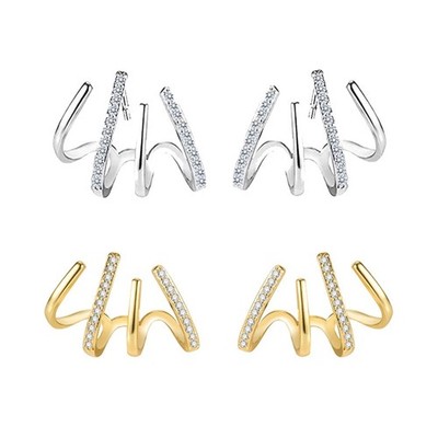 Earrings Piercing Studs Earrings for Women Needle Stud Earrings Jewelry Gold