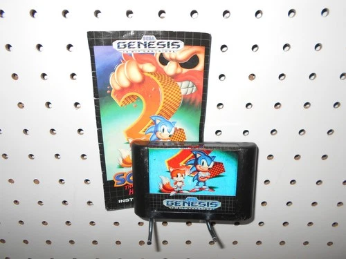 SEGA GENESIS VTG 1992 SONIC THE HEDGEHOG 2 GAME CARTRIDGE & MANUAL SET