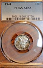 1941 P Mercury Dime 10C PCGS AU58