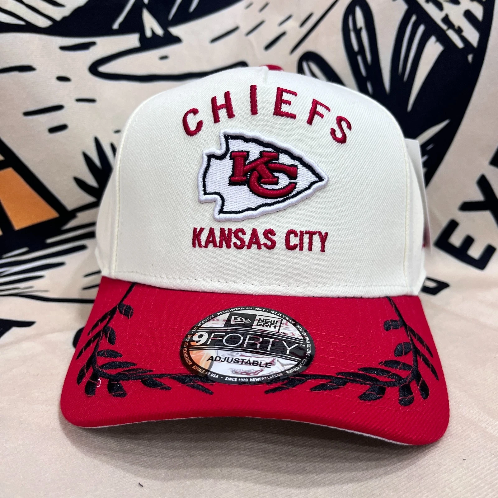 Kansas City Chiefs Men's Outdoor Adjustable White Baseball Cap
