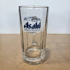 Asahi Super Dry Blue Label Mug Glass 13.5oz 400ml Japanese Beer Drinking Clear 