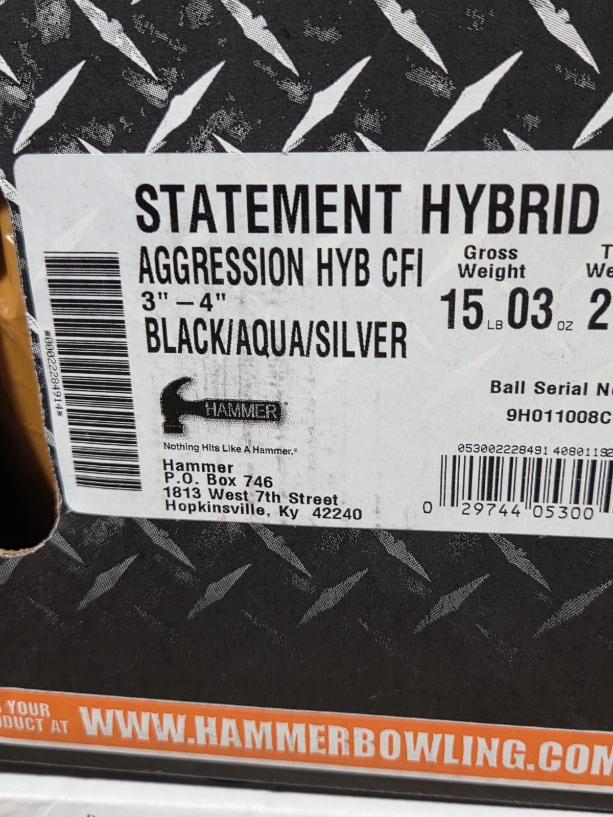 New Hammer Statement Hybrid 15lb
