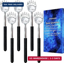 6 Pcs Back Scratcher Extendable,Metal Bear Claws Back Scratchers,Backscratche fo