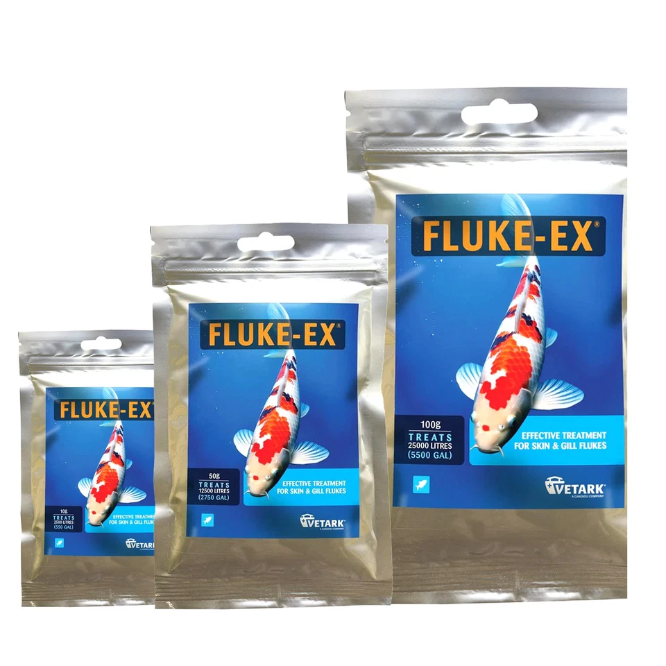 Vetark Fluke-Ex Skin Gill Fish Lice Parasite Treatment 10g/50g/100g