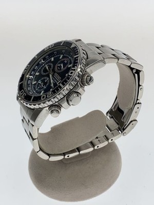 SEIKO 7T62-0CV0 BLACK DIAL QUARTZ CHRONOGRAPH ALARM MENS Used