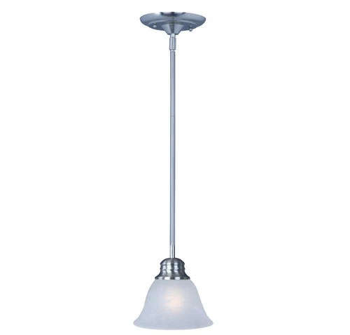 Maxim 91067MRSN Malaga Marble Mini Pendant in Satin Nickel - Picture 2 of 2