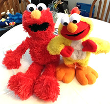 Fisher-Price 2001 Elmo Chicken Dancing/ Talking Toy 14 1/2"  Red Talking Elmo