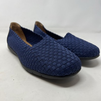 COMFORTVIEW THE BETHANY SLIP ON FLAT SHOES WOMENS Blue Size 12 MM, New With Box