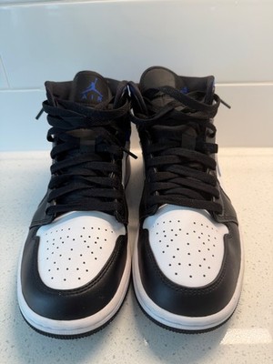 Air Jordan 1 Mid black white royal blue