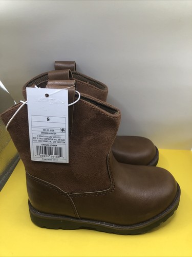 NEU Cat & Jack Kleinkind Jungen Hunter Slipper Mode Cowboy Western Stiefel 9 - Bild 3 von 10