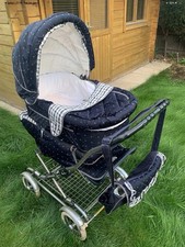 Silver Cross Country Classic Pram Navy Blue