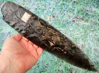 Rarest Super Fine 14 5/8 inch Museum Quality Oregon Wealth Blade COA Arrowheads