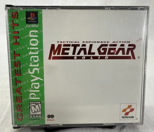 Metal Gear Solid Greatest Hits (Sony PlayStation 1, 1999) CIB Tested Works