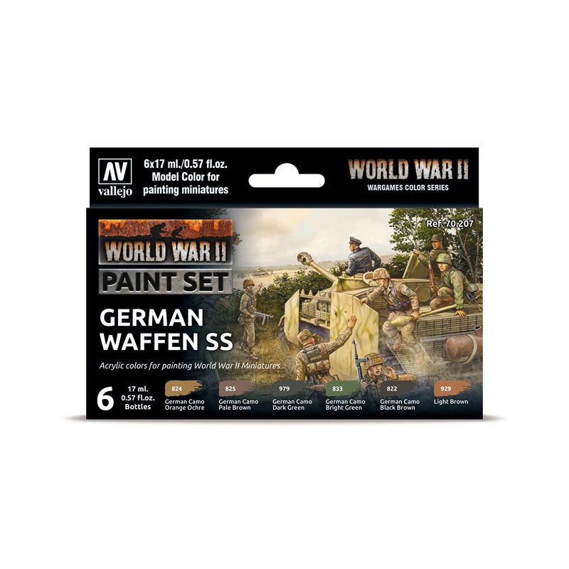 Flames of War WWII German Waffen SS Paint Set - Image 3