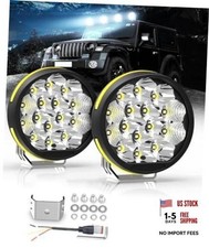 5 Inch LED Light Pods, Round Offroad Light with Amber 5" White Spot/Flood  DRL
