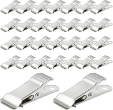 30 Pcs Metal Alligator Clips, 1.58 Inch x 0.5 Inch Metal Mini Clamps, Mini Sprin
