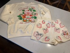 Strawberry Shortcake loungewear set, Woman  s Large Sweatshirt  Shorts NWOT