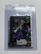 2025 Topps Chrome Update Zac Veen X-Fractor Rookie Debut #USC186 Rockies