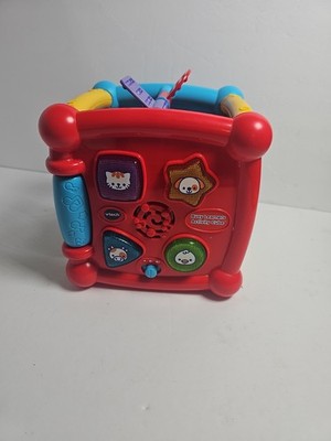 VTech Busy Learners Activity Cube Baby Toddler Educational Sensory WORKS GREAT!