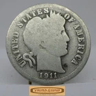 1911 Barber Silver Dime, 90% Silver - #C51466NQ
