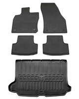 Gummi FußMatten Kofferraumwanne FüR Audi Q2 Ab 2016- Gummimatten Set Oben