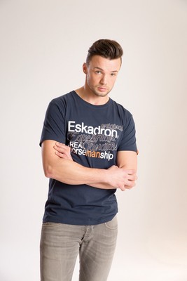 T-ShirtHerrenshirt Shirt Eskadron Equestrian Fanatics Shirt Ken-T in navy 