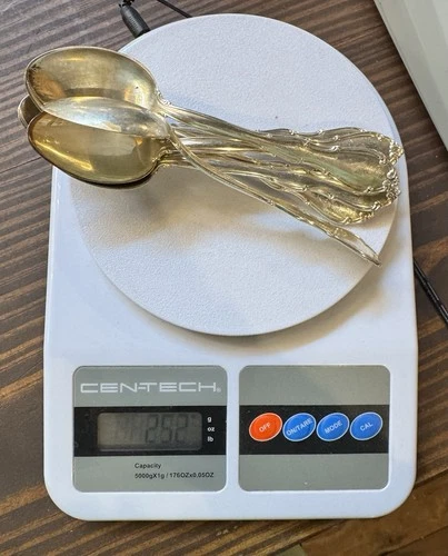 FONTANA by TOWLE Sterling Silver Teaspoons - Lot of 8  252 Grams Scrap Or Not