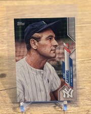 2020 Topps Mini Lou Gehrig Image Variation Super Short Print SSP Extremely Rare