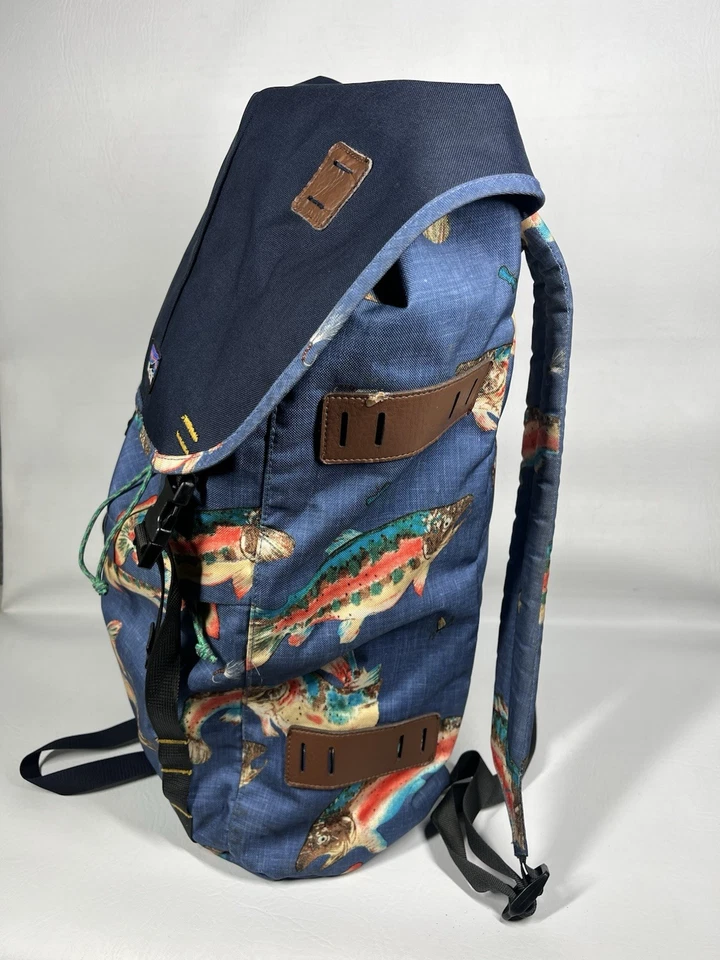 Patagonia ARBOR CLASSIC PACK 25L Backpack Rainbow Trout Fish Print Blue RARE - Image 3 of 4
