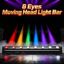 PAIDUN 8x15W LED RGBW 8 Eyes Stage Moving Head Light Bar DJ Disco Wash Lighting