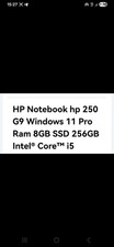 HP 250 G9 15,6" (256GB SSD, Intel Core i5-1235U, 3,30GHz, 8GB RAM) Notebook -...