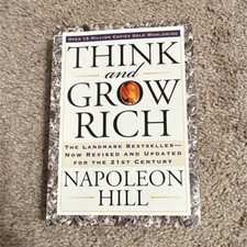 Think and Grow Rich Napoleon Hill Revised Edition Paperback Self-Help Book
