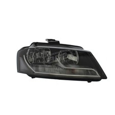 Audi A3 2008-2012 Headlight Headlamp Halogen With Black Inner Drivers Side Right