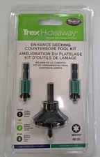 TREX HIDEAWAY ENHANCED DECKING AND FASCIA PLUG SYSTEM COUNTERBORE TOOL KIT HS-20