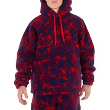 Burberry Abstract Rose Print Fleece Hoodie