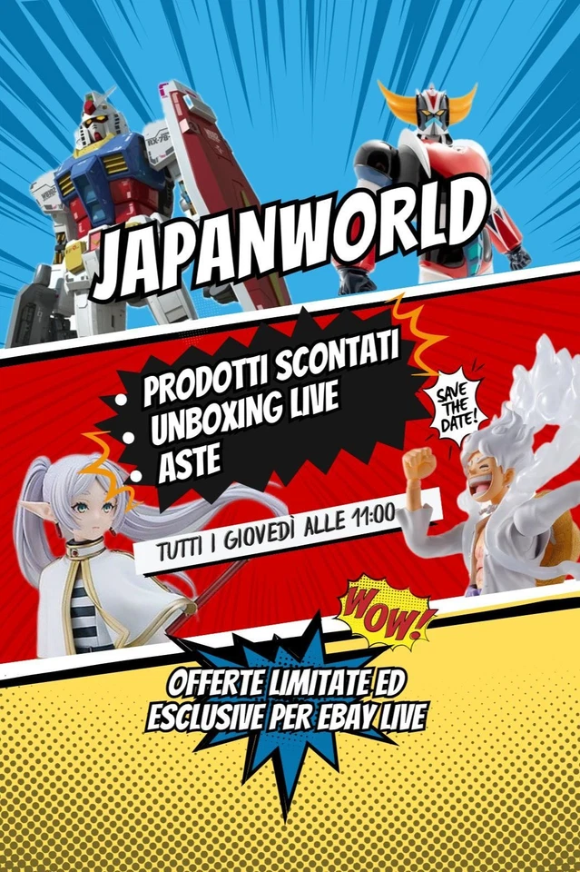 🔥 Action figures, aste e prodotti scontati Japanworld! 🔥