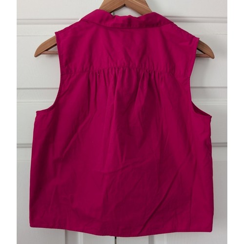 Banana Republic Factory Pink Cotton Sleeveless Top - 第 3/5 張圖片
