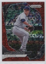 2020 Panini Prizm Tier II Quick Pitch Red Donut Circle 29/99 Adrian Morejon 0yi8