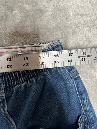Vintage 90s Women’s Lee Utility Side Elastic Denim Shorts, Size 18W - Picture 3 of 9