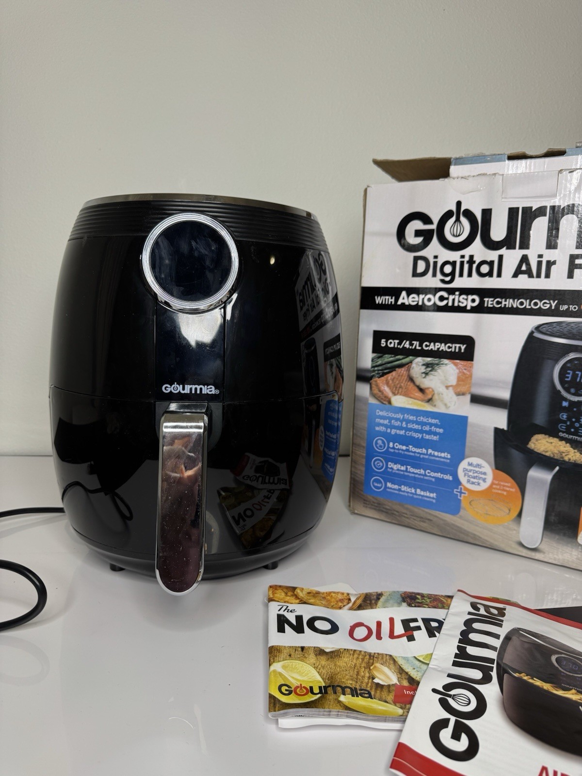 Gourmia GAF575 5Qt Digital Air Fryer Black Excellent
