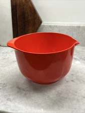 ROSTI MEPAL mixing bowl red orange 2L melamine vintage