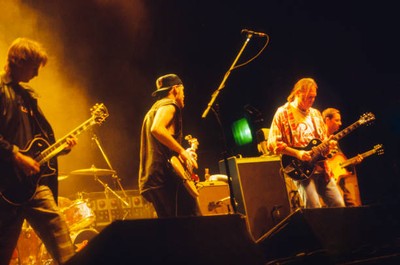 Neil Young and Pearl Jam Neil Young Jeff Ament Stone Gossard Mike - Old Photo