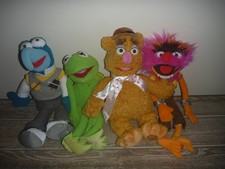 Lot 4 Disney Store Muppets GONZO ANIMAL FOZZIE KERMIT Plush