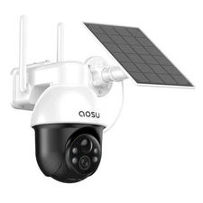2K QHD 3.0-MP Wi-Fi® Outdoor AI-Smart Solar Security Camera with Panoramic...
